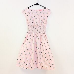 kate spade Pink Pineapple Print Midi Dress